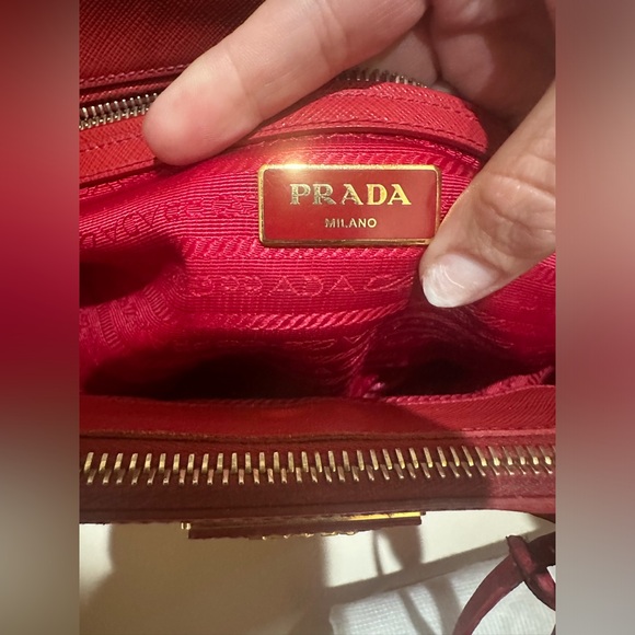 Prada Saffiano Lux Double Zip Tote - Picture 10 of 15